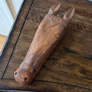 Wooden Horse Head Wall Decor